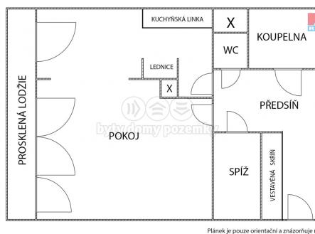 Prodej bytu, 1+kk, 46 m²