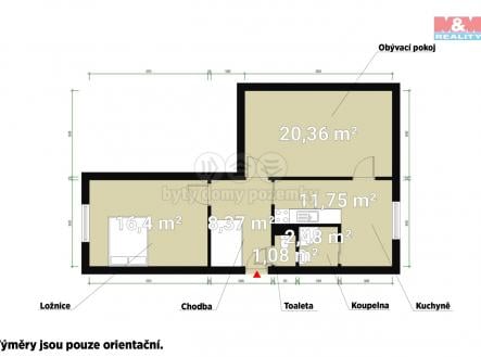 Prodej bytu, 2+1, 60 m²