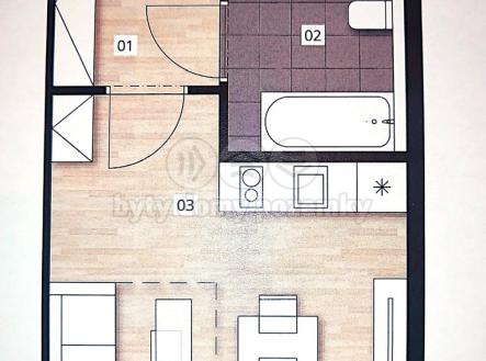 Prodej bytu, 1+kk, 26 m²