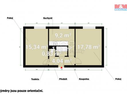 Prodej bytu, 2+1, 49 m²