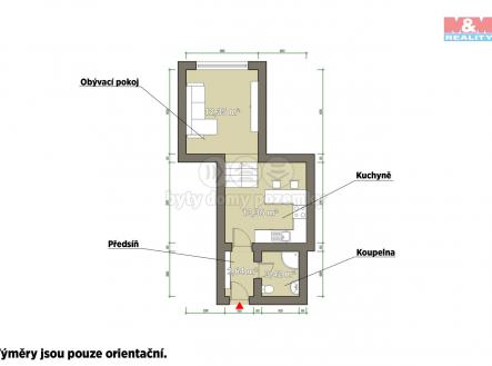 Pronájem bytu, 1+1, 32 m²