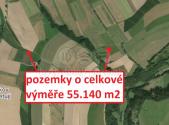 Prodej pozemku, zemědělská půda, 55 140 m²