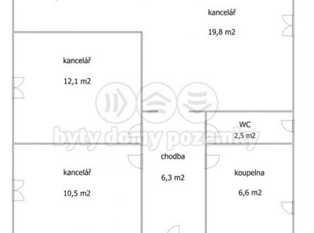 Pronájem kanceláře, 71 m²
