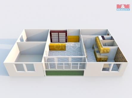 Pronájem bytu, 3+1, 77 m²