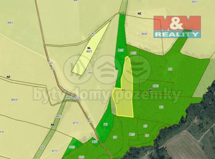 Prodej pozemku, les, 8 566 m²
