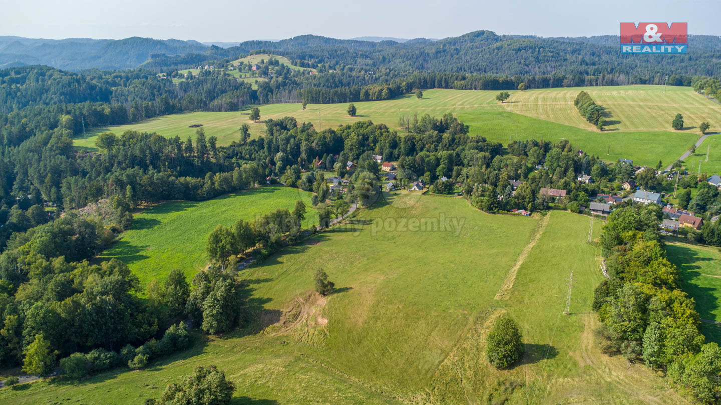 pohled na pozemky