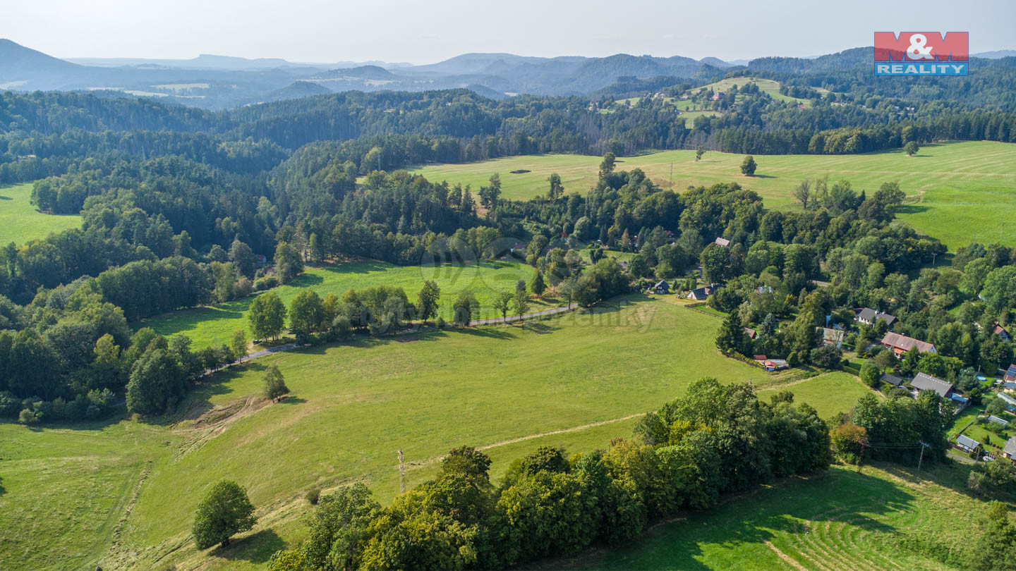 pohled na pozemky