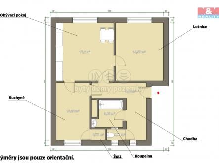 Prodej bytu, 2+1, 68 m²