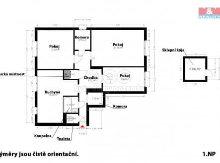 Prodej bytu, 3+1, 82 m²