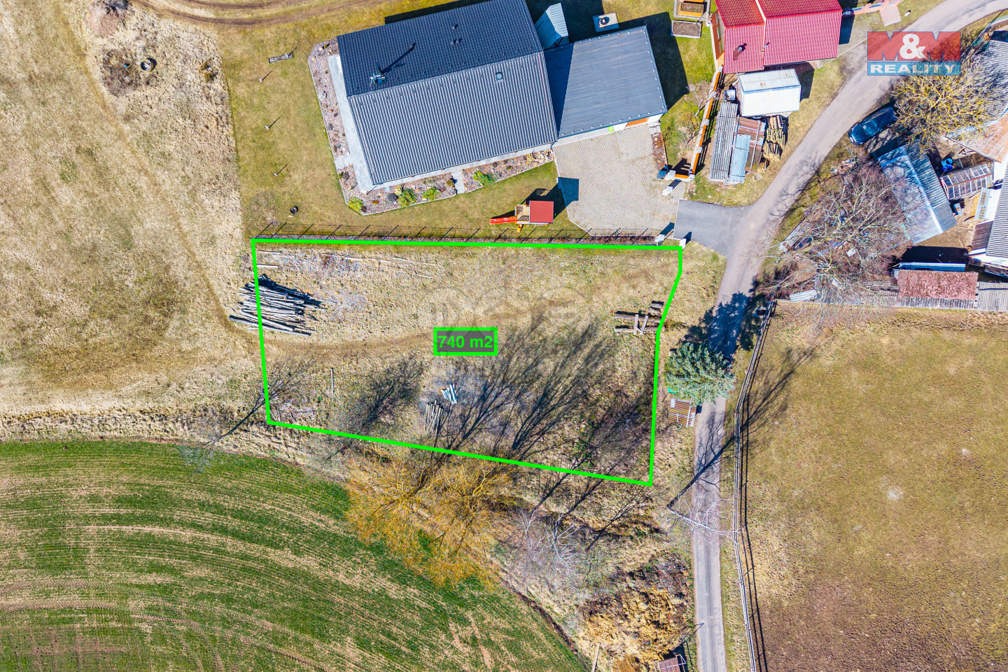 Prodej pozemku k bydlení, 740 m², Nová Ves u Chýnova