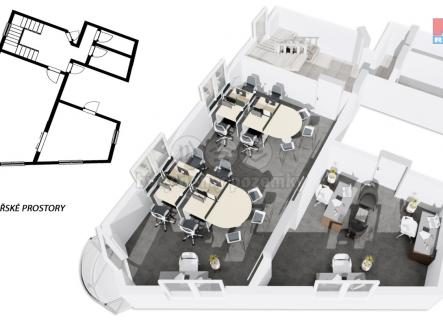 Pronájem - kanceláře, 66 m²