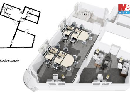 Pronájem kanceláře, 66 m²