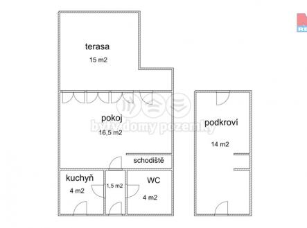 Pronájem - chata/rekreační objekt, 40 m²