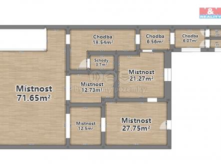 Pronájem - obchodní prostor, 183 m²
