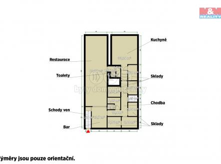 Pronájem - restaurace, 170 m²
