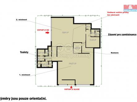 Pronájem - restaurace, 120 m²