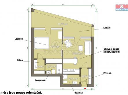 Prodej bytu, 2+kk, 55 m²