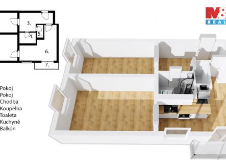 Prodej bytu, 2+1, 50 m²