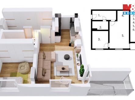 Prodej bytu, 2+kk, 48 m²