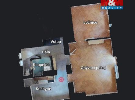 Pronájem bytu, 2+1, 58 m²