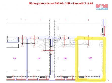 Pronájem kanceláře, 14 m²