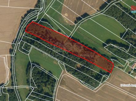 Prodej pozemku, les, 17 153 m²