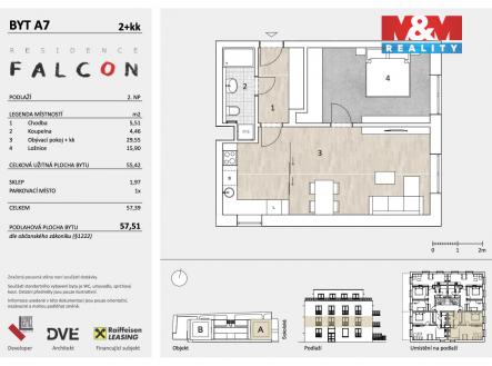 Prodej bytu, 2+kk, 58 m²