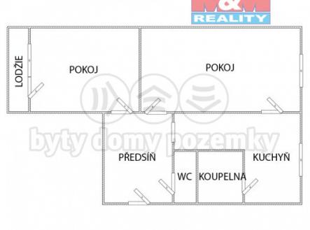 Prodej bytu, 2+1, 60 m²
