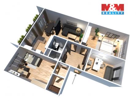 Prodej bytu, 4+1, 83 m²