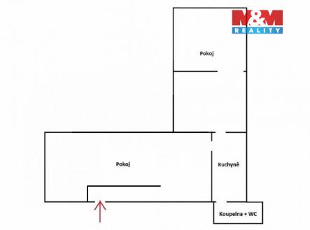 Pronájem bytu, 2+kk, 80 m²
