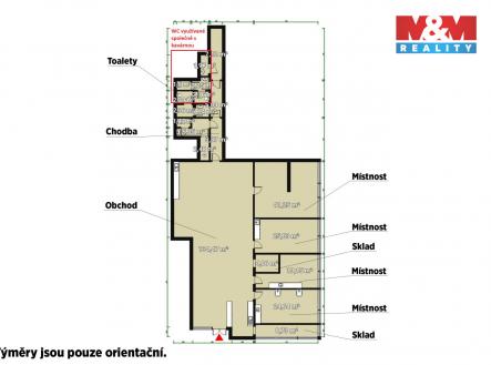Pronájem obchodní prostor, 310 m²