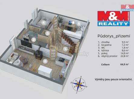 Prodej domu/vily, 81 m²
