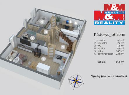 Prodej domu/vily, 81 m²