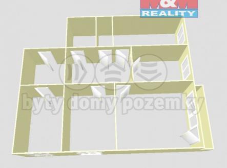 Pronájem bytu, 4+1, 74 m²