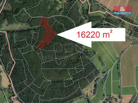 Prodej pozemku, les, 16 220 m²