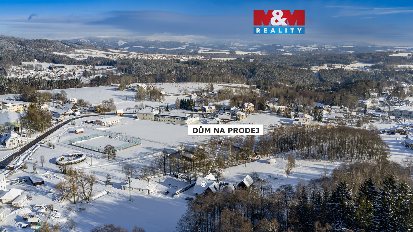 Dům pohled z dronů