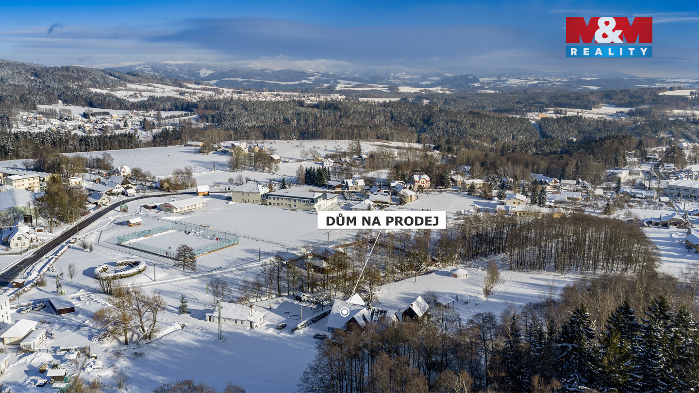 Dům pohled z dronů