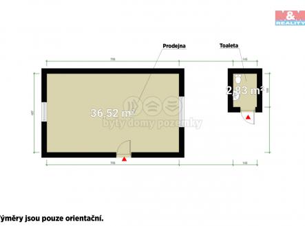 Pronájem - obchodní prostor, 38 m²