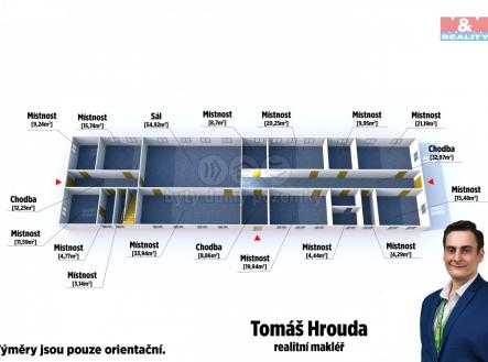Pronájem - obchodní prostor, 330 m²