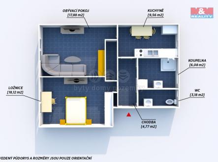 Prodej bytu, 2+1, 65 m²