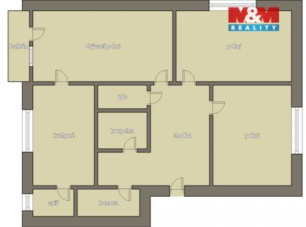 Prodej bytu, 3+1, 73 m²