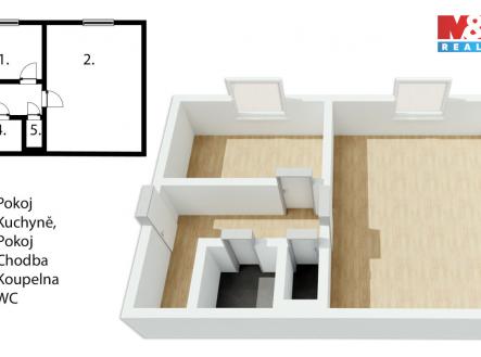 Prodej bytu, 2+kk, 39 m²