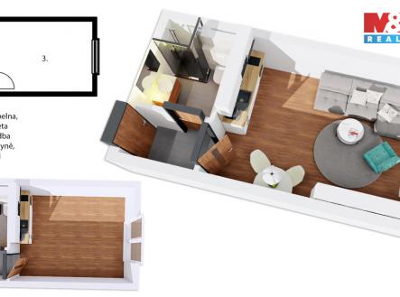 Prodej bytu, 1+kk, 23 m²