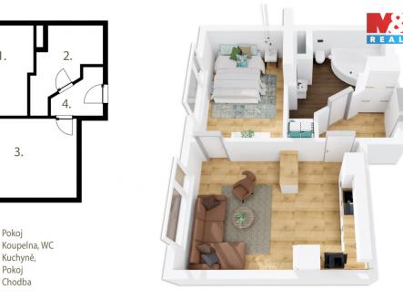 Prodej bytu, 2+kk, 36 m²