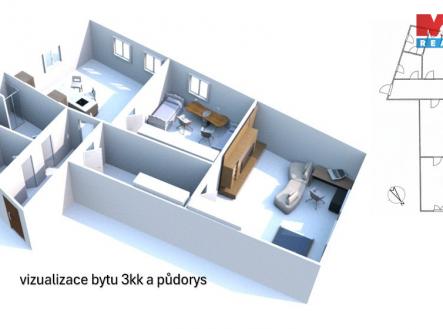 Pronájem bytu, 2+1, 95 m²