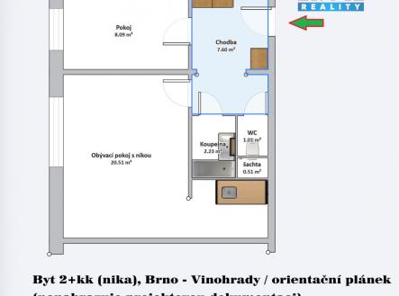 Prodej bytu, 2+kk, 39 m²