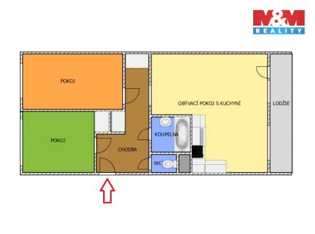 Prodej bytu, 3+kk, 69 m²