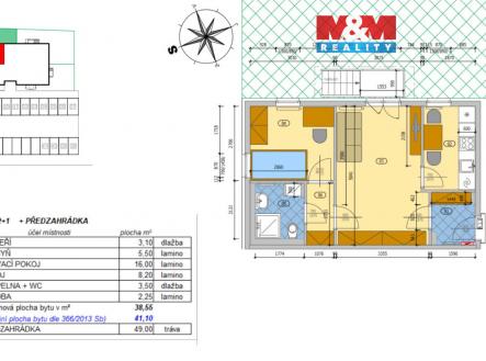 Prodej bytu, 2+1, 41 m²