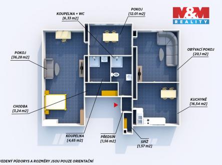 Prodej bytu, 4+kk, 102 m²