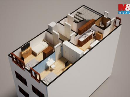 Prodej bytu, 2+1, 53 m²